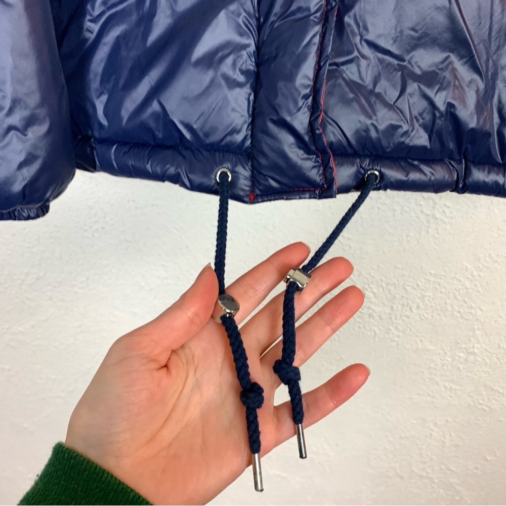 Levi’s striped colorblock sam cropped puffer jacket size xl - Picture 9 of 12